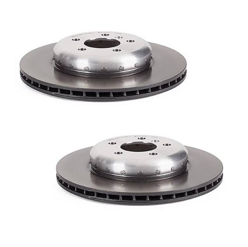 BMW Disc Brake Pad and Rotor Kit - Rear (345mm) (Ceramic) (EURO) 34216857805 - Akebono Euro Ultra-Premium 4119900KIT